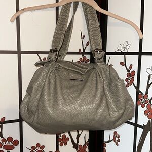 Chic Gray Leather Strap by marc ecko